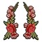 Trina Iron On Embroidered Roses Applique/Patch 11 1/4" x 5"
Pair